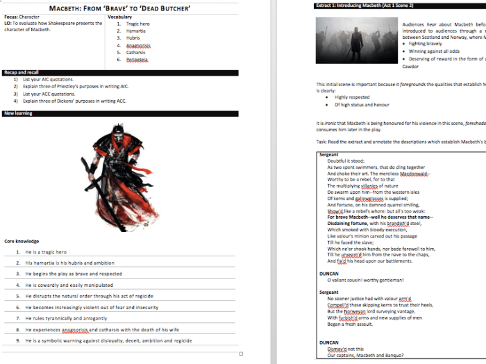 Macbeth student workbook answer key