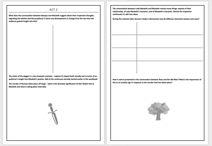 Macbeth student workbook answer key