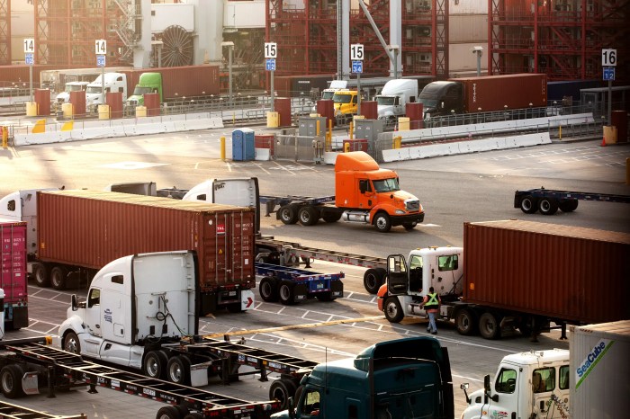 Trucking capacity transportation freight economy rates