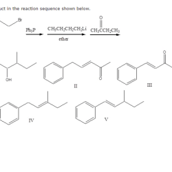 What is the predicted product of the reaction sequence shown